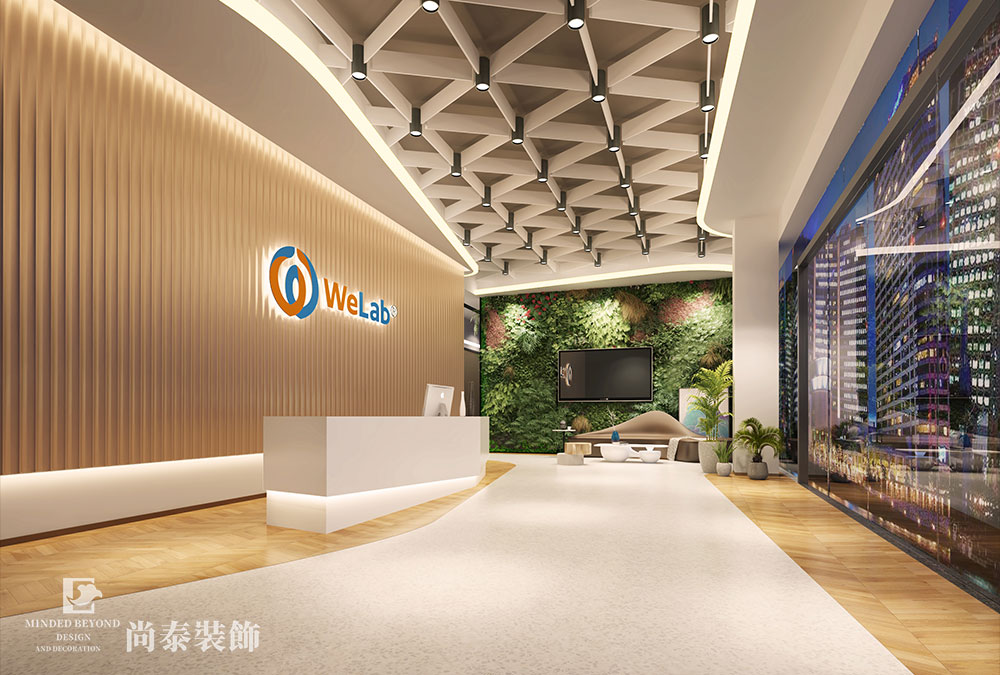 深圳前?；鹦℃?zhèn)金融科技公司辦公室設(shè)計(jì)效果圖 
